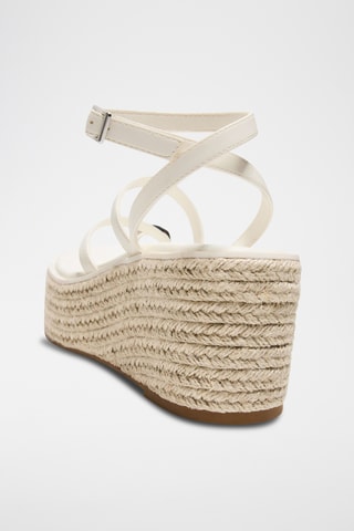 Sandalias de cuña - Blanco