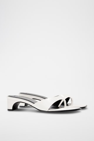 Sandalias de tacón - Blanco