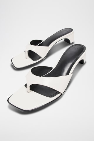 Sandalias de tacón - Blanco