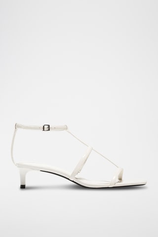 Sandalias de tacón - Blanco