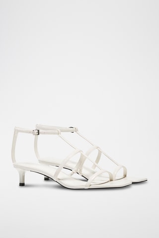 Sandalias de tacón - Blanco