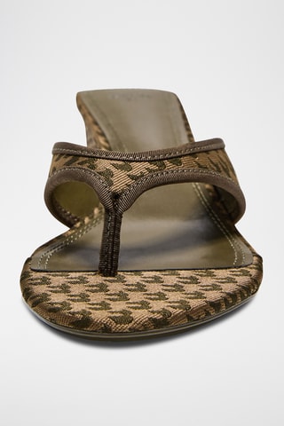 Sandalias de cuña - Marrón