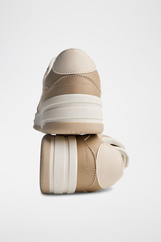 Zapatillas - Blanco y camel