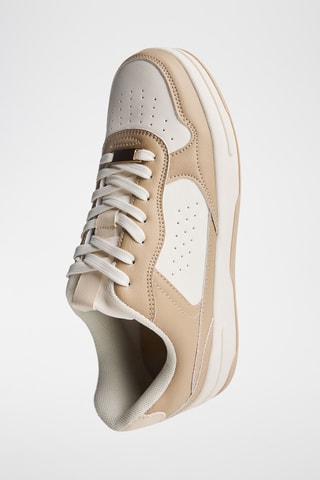 Zapatillas - Blanco y camel