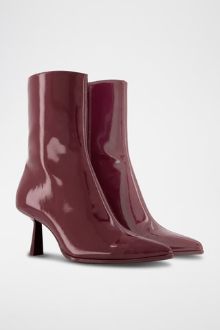 Botines con brillo - Burdeos