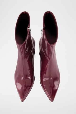Botines con brillo - Burdeos