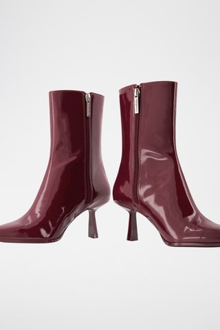 Botines con brillo - Burdeos
