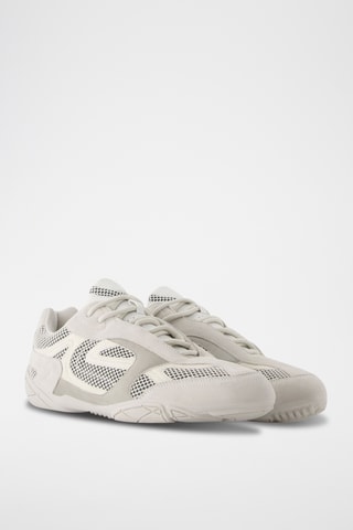 Zapatillas de piel - Gris claro