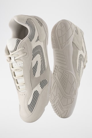 Zapatillas de piel - Gris claro