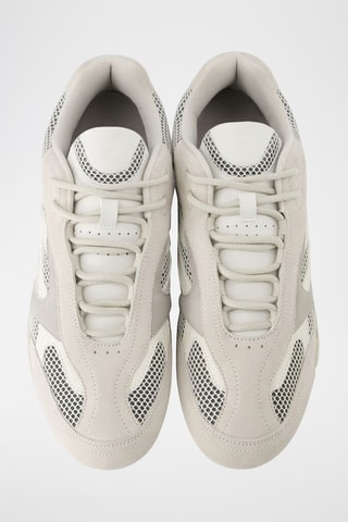 Zapatillas de piel - Gris claro