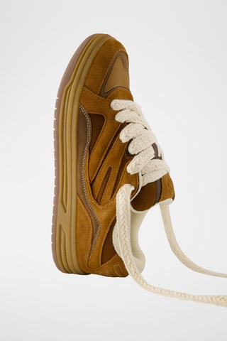 Zapatillas de nobuk - Marrón