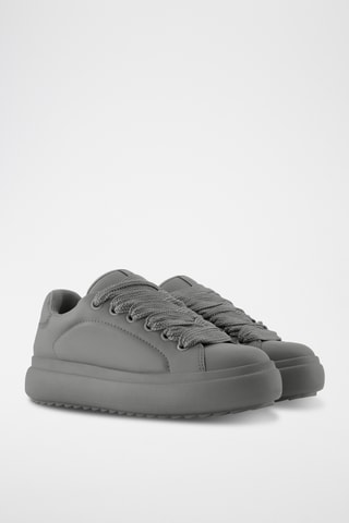 Zapatillas con plataforma - Gris oscuro