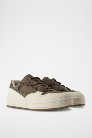 Zapatillas - Blanco y marrón