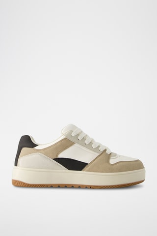 Zapatillas - Blanco y beige