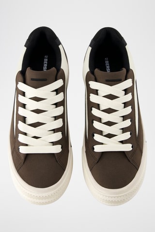 Zapatillas con plataforma - Marrón