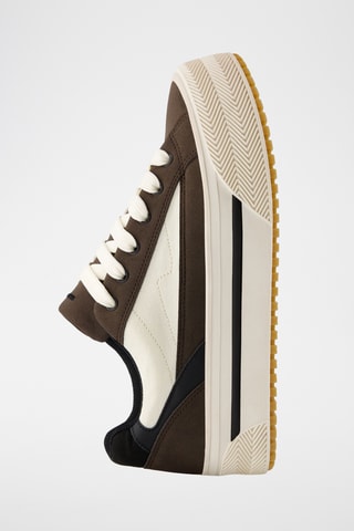 Zapatillas con plataforma - Marrón