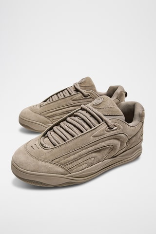 Zapatillas de nobuk - Marrón