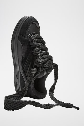 Zapatillas de piel - Negro