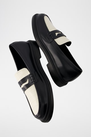 Mocasines - Negro y blanco