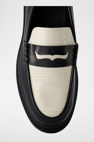 Mocasines - Negro y blanco