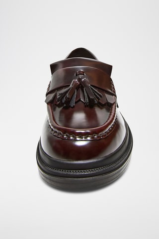 Mocasines con brillo - Burdeos