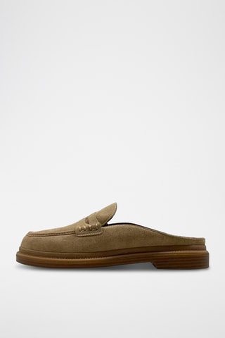 Sandalias de nobuk - Verde oscuro