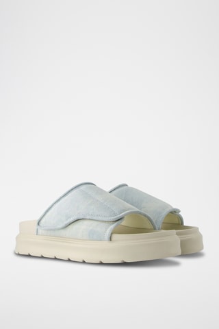 Sandalias con plataforma - Celeste