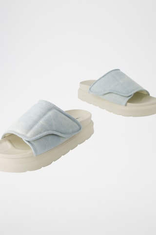 Sandalias con plataforma - Celeste