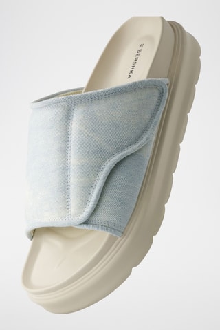 Sandalias con plataforma - Celeste