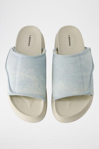 Sandalias con plataforma - Celeste