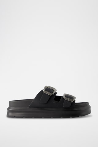 Sandalias con plataforma - Negro