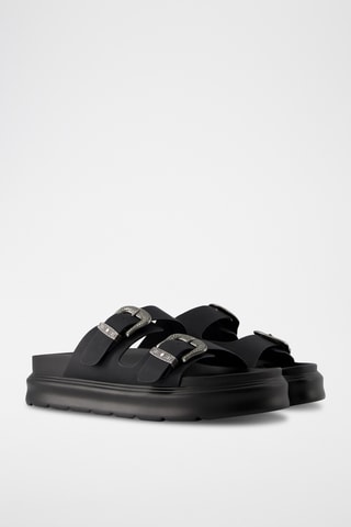 Sandalias con plataforma - Negro