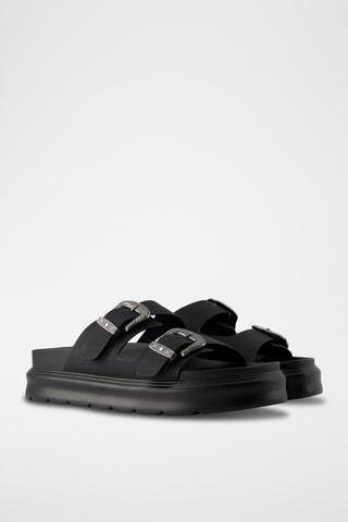 Sandalias con plataforma - Negro
