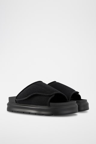 Sandalias con plataforma - Negro
