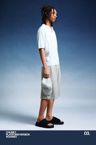 Sandalias con plataforma - Negro