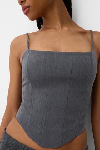 Crop top - Gris