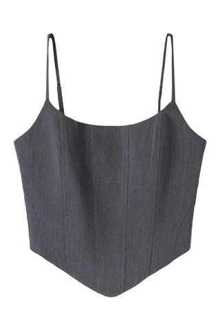 Crop top - Gris