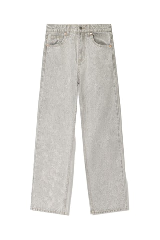 Vaquero wide leg - Gris claro