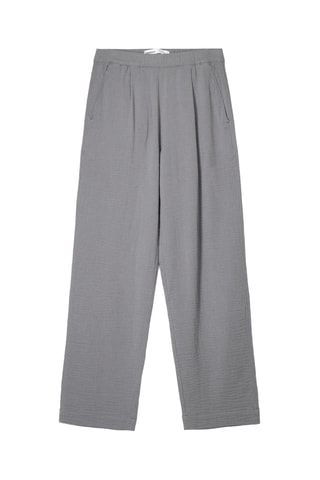 Pantalón wide leg - Gris
