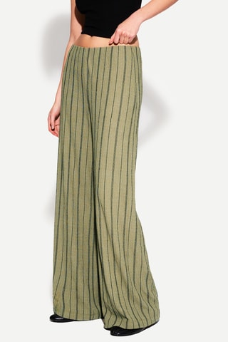 Pantalón wide leg - Caqui