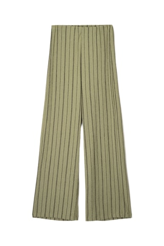 Pantalón wide leg - Caqui