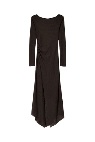 Vestido trapecio - Marrón