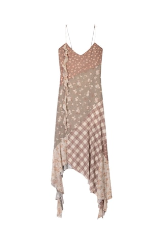 Vestido trapecio - Marrón