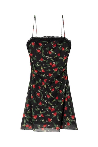 Vestido evasé - Negro