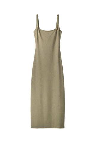 Vestido recto - Caqui