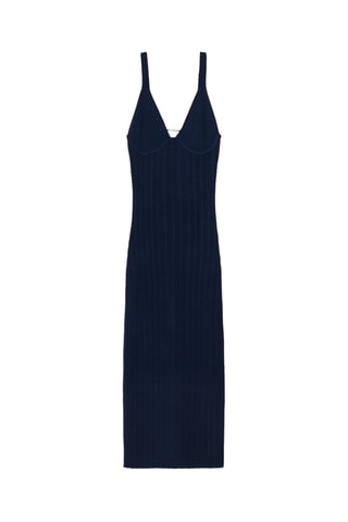 Vestido midi - Azul marino