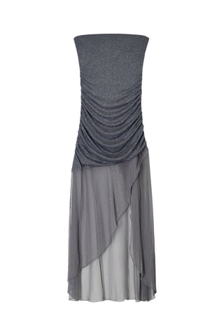 Vestido bustier - Gris claro