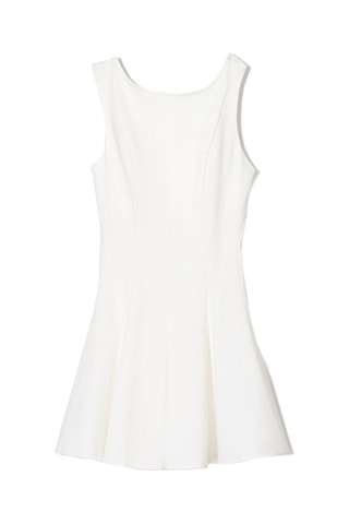 Vestido evasé - Blanco