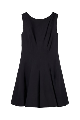 Vestido evasé - Negro