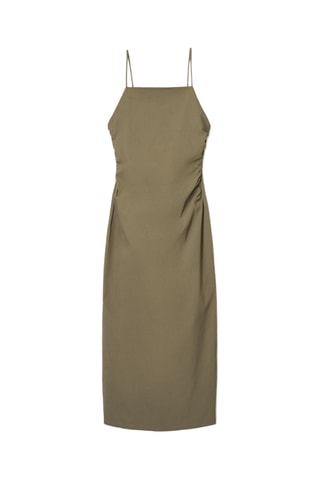 Vestido recto - Caqui